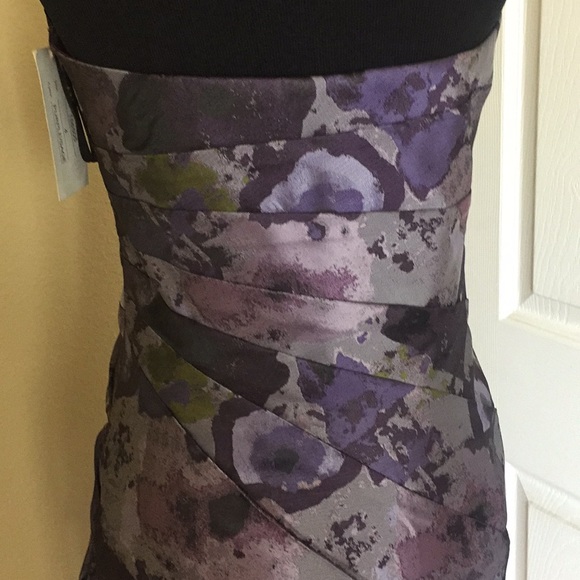 Jovani Floral Print Evening Cocktail Dress - Picture 12 of 16